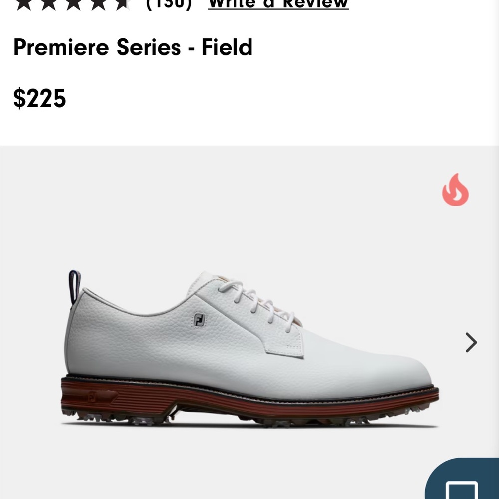 FootJoy White Athletic Shoes